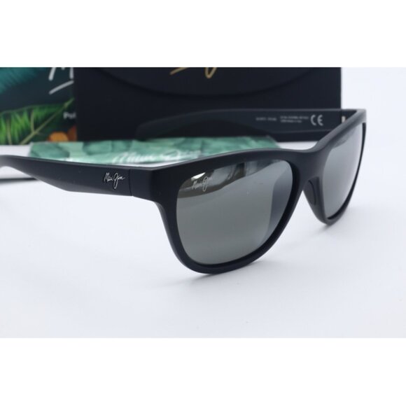 Maui Jim Secrets MJ 767-2M Black Cat Eye Sunglasses Gray polarized Lenses 56mm - Picture 3 of 5